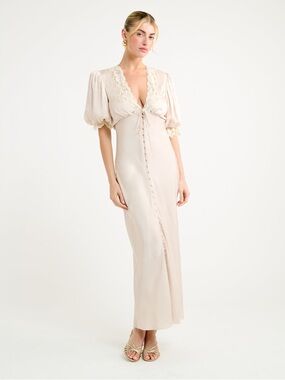 Rumored Honey Duster Maxi Dress

Worn Once - Like New 

Color: Dove